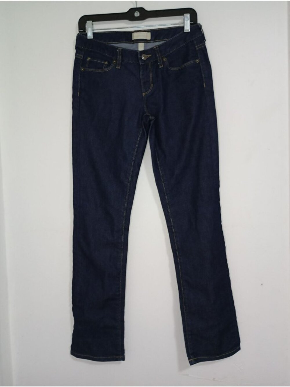 Banana Republic Straight Leg Dark Wash Jeans Size 27/4 Womens Cotton Blend